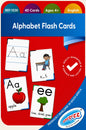 Packaging of alphabet flash cards with colorful design and text
