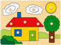 10 Pce Knob Puzzle – House