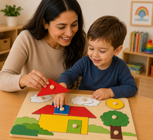 10 Pce Knob Puzzle – House
