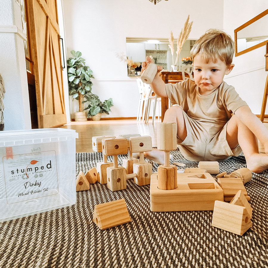 Wooden puzzle pieces to play and enjoy